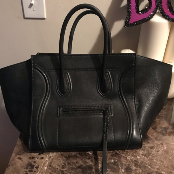 celine phantom bag black